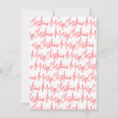 手書きのクリスマスパーティー招待状 招待状 (裏面)