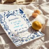 手書きのシャンパンの花嫁の提案 招待状