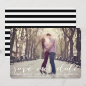 手書きのスクリプトでおふたりの記念日を知らせる 招待状 (正面/裏面)