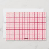 手書きのハグとキスのバレンタイン写真 シーズンカード (裏面)