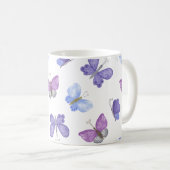 「手書きのハートデザイン | ロマンチお洒落ックな コーヒーマグカップ (正面右)