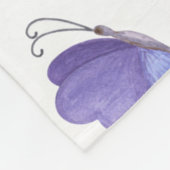 「手書きのハートデザイン | ロマンチお洒落ックな フリースブランケット (角)