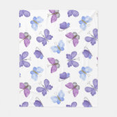 「手書きのハートデザイン | ロマンチお洒落ックな フリースブランケット (正面)