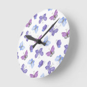 「手書きのハートデザイン | ロマンチお洒落ックな ラウンド壁時計 (傾斜)