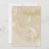 手書きのパーチメント ヴィンテージ ウェディング 招待状 オールド (裏面)