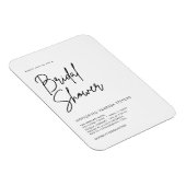 手書きのブライダルシャワー招待状 マグネット (右側)