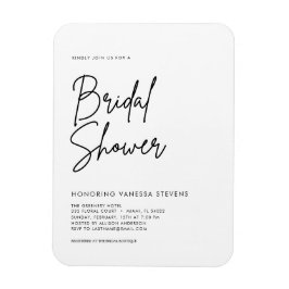 手書きのブライダルシャワー招待状 マグネット