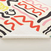 手書きのブラシパターン、ジグザグ、線、曲線 シェルパブランケット (3/4)