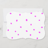 手書きのベビーの誕生の発表の写真カード 案内状 (裏面)