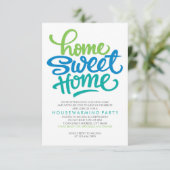 手書きのホーム スイート ホーム | 新築パーティー 招待状 (スタンド正面)