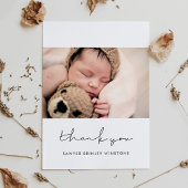 手書きのミニマリストベビーシャワーサンキューカード サンキューカード