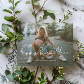 手書きのミニマリストHappy New Year写真 シーズンポストカード