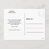 手書きのミニマリストHappy New Year写真 シーズンポストカード (裏面)