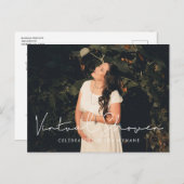 手書きのミニマルなバーチャルベビーシャワー写真 ポストカード (正面/裏面)