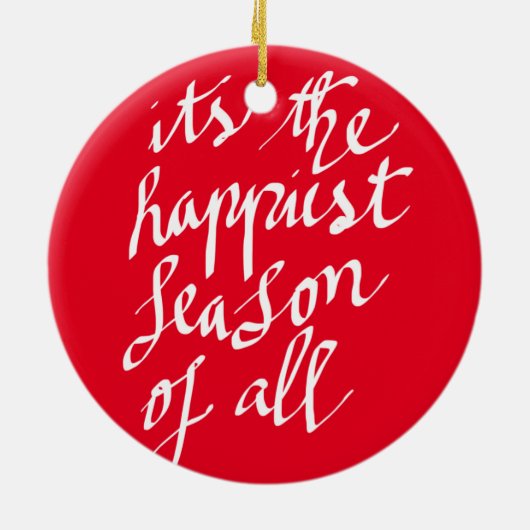 手書きのメリークリスマスの原稿の休日 セラミックオーナメント (裏面)