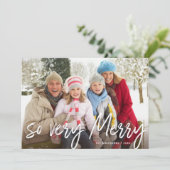 手書きのメリー白い脚本の写真 シーズンカード (スタンド正面)