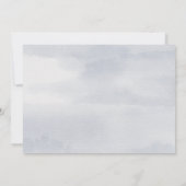 手書きのモダンたった今結婚しました写真の告知 招待状 (裏面)