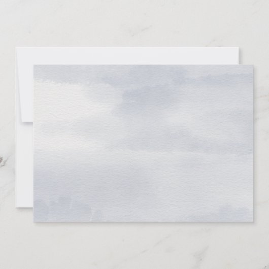 手書きのモダンたった今結婚しました写真の告知 招待状 (裏面)