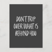 手書きのモチベーションを高める名言 黒と白 ポストカード (正面)