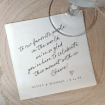 手書きのラブノートスタイルのハートウェディング