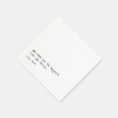 手書きのラブレター | 個性を活かしたウェディング スタンダードカクテルナプキン (角)