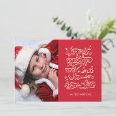 手書きの休日の挨拶 シーズンカード (スタンド正面)