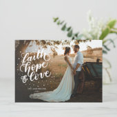 手書きの信仰、希望、愛の写真 シーズンカード (スタンド正面)