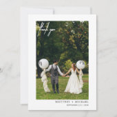 手書きの写モダン真 サンキューカード (正面)