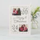 手書きの写真のドードルクリスマス シーズンカード (スタンド正面)