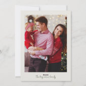 手書きの写真のドードルクリスマス シーズンカード (裏面)