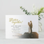 手書きの写真の方結婚向 セーブザデート (スタンド正面)