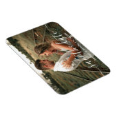 手書きの写真モダンの日付を結婚保存する マグネット (右側)