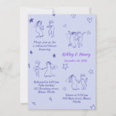 手書きの前夜祭の食事 招待状 (裏面)