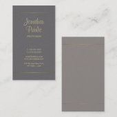 手書きの原稿の書道のスタイリッシュで明白な豪華 名刺 (正面/裏面)