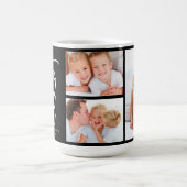 手書きの原稿の最も最高のなパパの写真のコラージュ コーヒーマグカップ (中央)