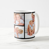 手書きの原稿の最も最高のなパパの写真のコラージュ コーヒーマグカップ (正面右)