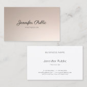 手書きの原稿の美容師の美しいのヘアーサロン 名刺 (正面/裏面)