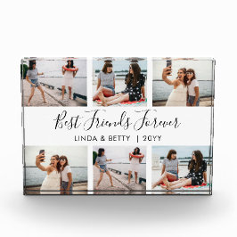 手書きの友最高の人6枚の写真ブロック。 フォトブロック