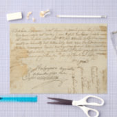 手書きの古文書 薄葉紙 (クラフト)