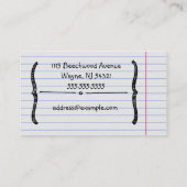 手書きの名刺 名刺 (裏面)