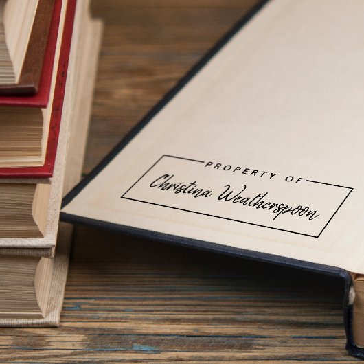 手書きの名前の簡単なプロパティ セルフインキングスタンプ