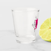 手書きの名前モノグラム ショットグラス (左)