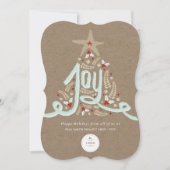 手書きの喜び書素朴道の葉業 シーズンカード (正面)