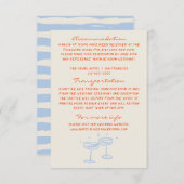 手書きの奇妙な結婚式の詳細 エンクロージャーカード (正面/裏面)