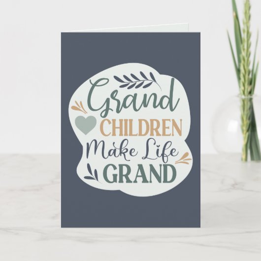 手書きの孫が命を救う引用文 カード (正面)