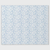 手書きの山の風景パターン。 ラッピングペーパー (フラット)