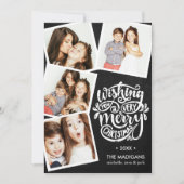 手書きの希望 |クリスマスフォトコラージュ 招待状 (正面)