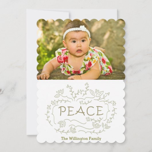 手書きの平和休日 シーズンカード (正面)