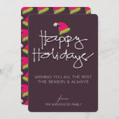 手書きの幸せな休日 シーズンカード (正面/裏面)