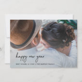手書きの幸せ|新年（写真付き） 招待状 (正面)